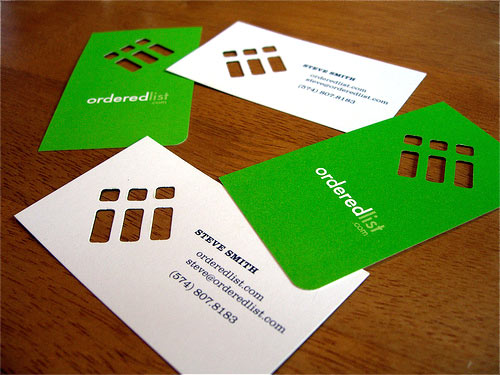 Custom Die-Cut Business Cards